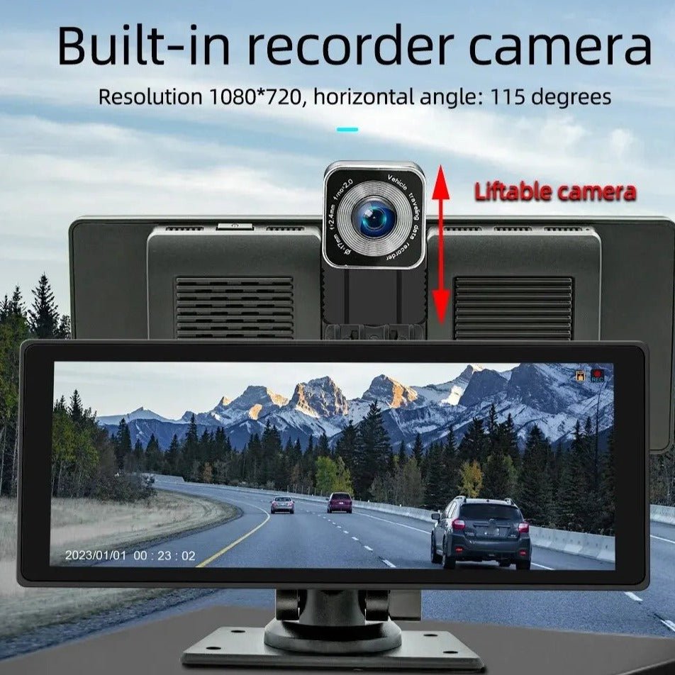 10.26 Inch Portable Wireless Multimedia Car Screen With Camera - Smart Ware Co